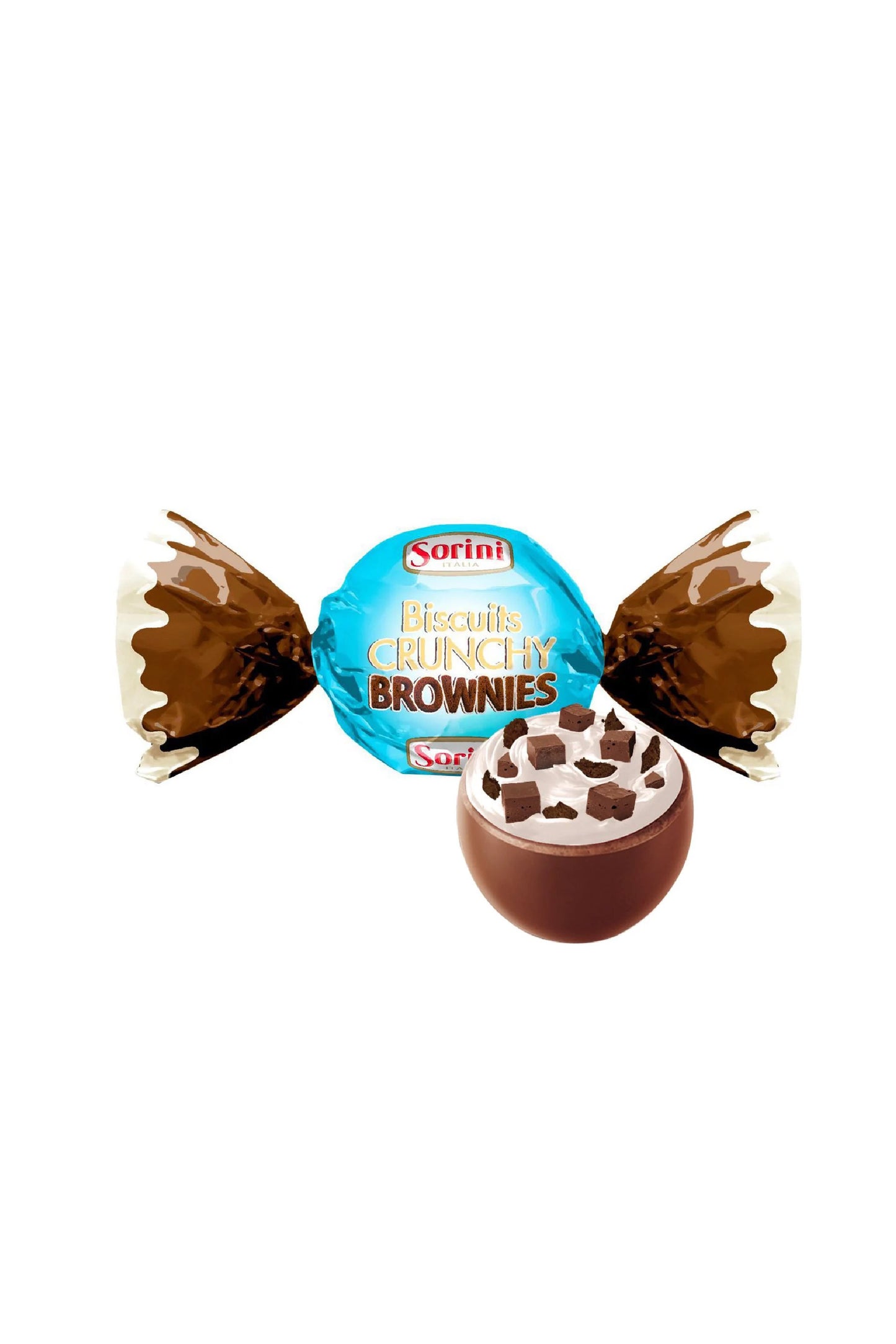 Chocolate Sorini Biscuit Crunchy Brownies 105 gr.