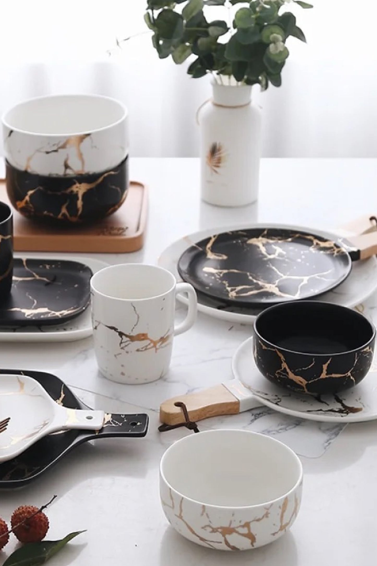 Bowl Marble & Gold