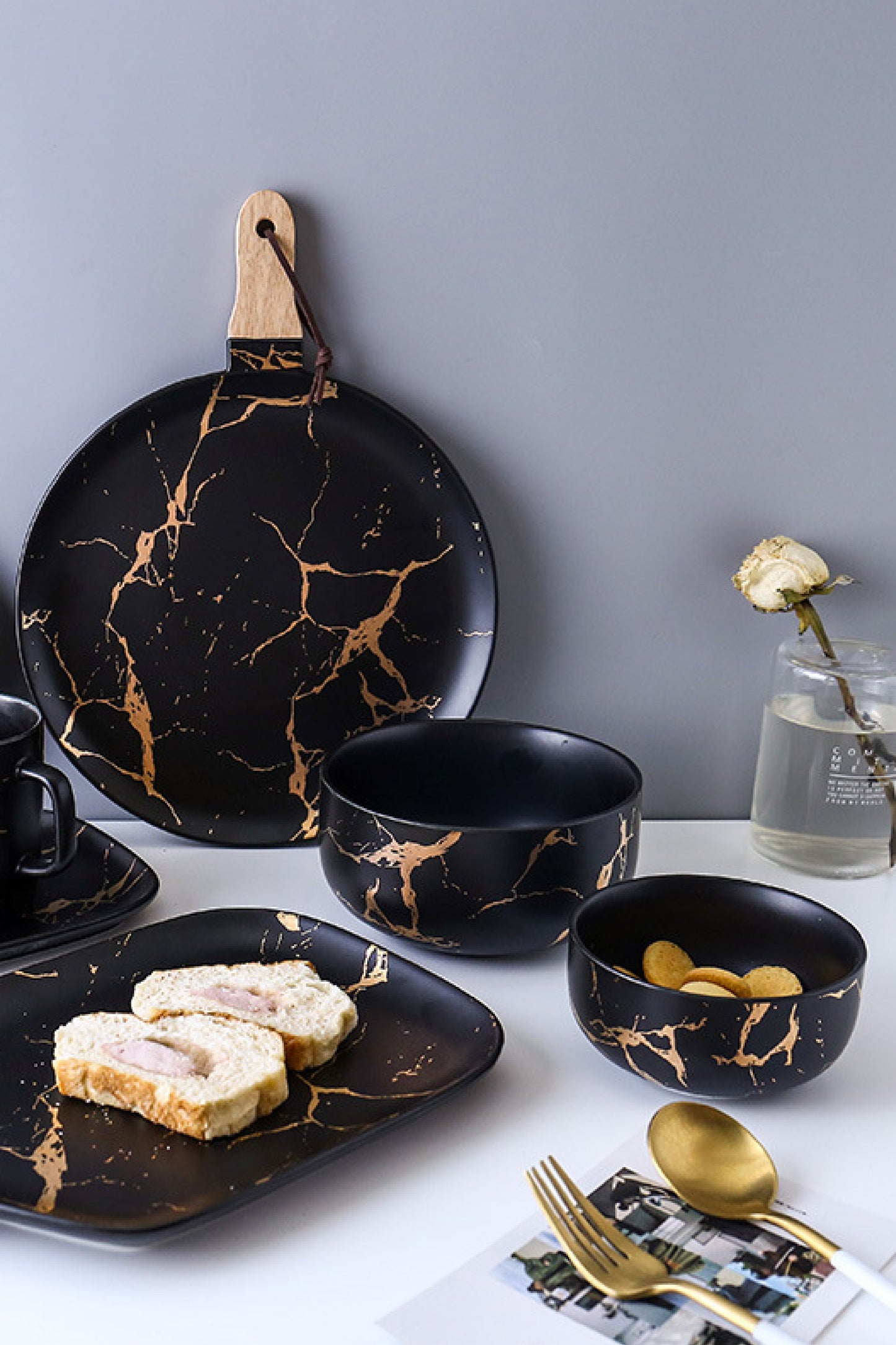 Bowl Marble & Gold