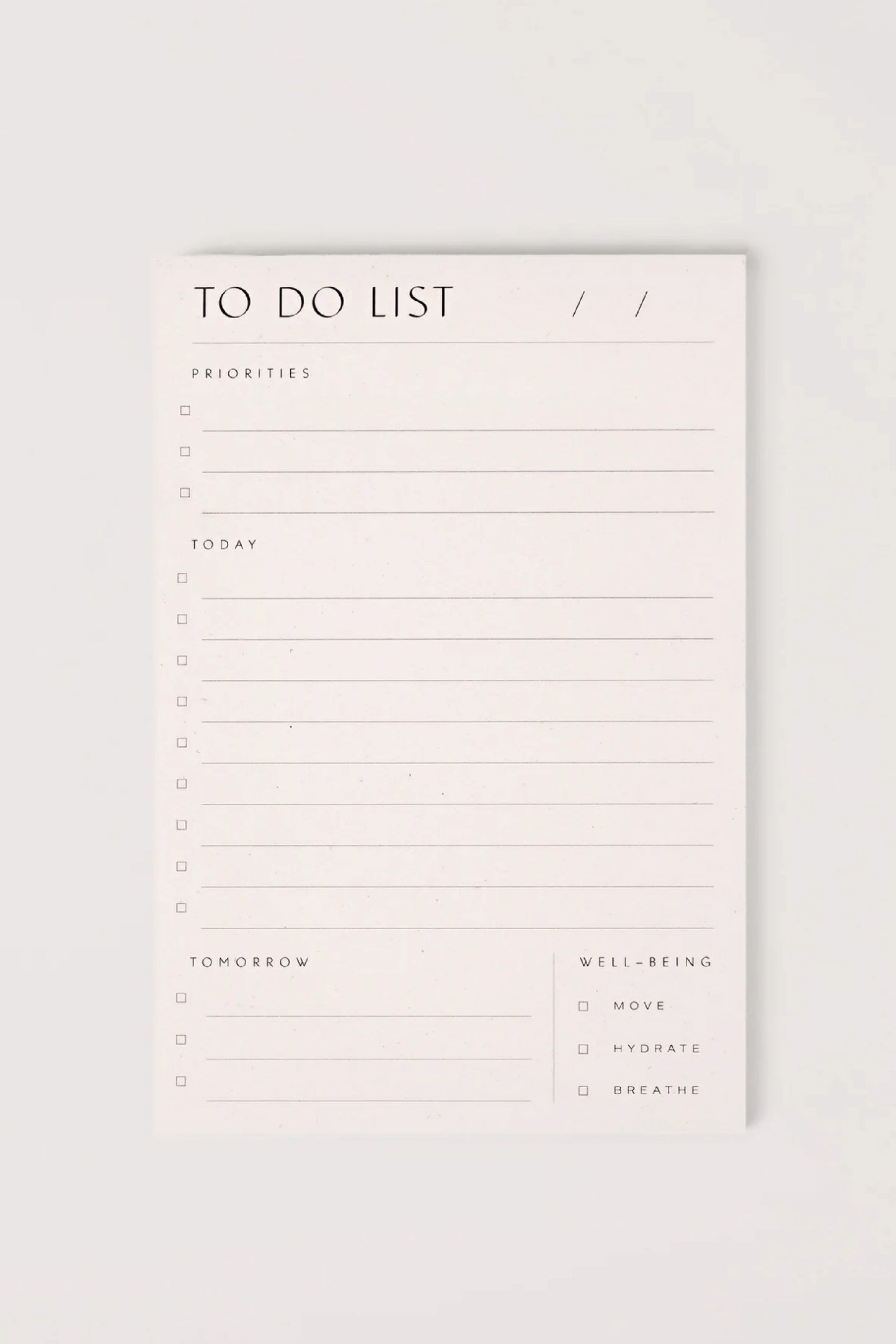 Block To Do List