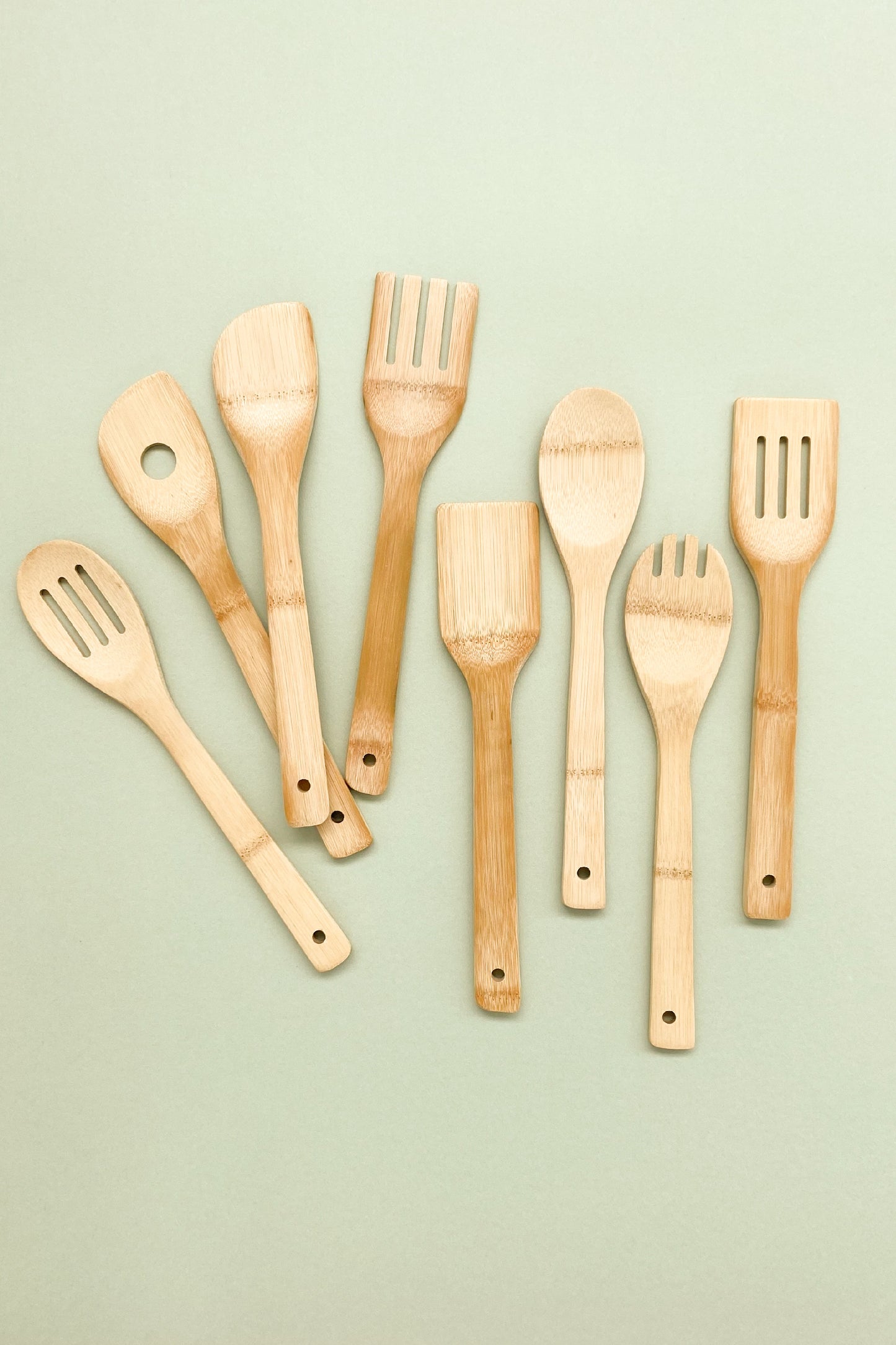 Set Cucharas Bambú