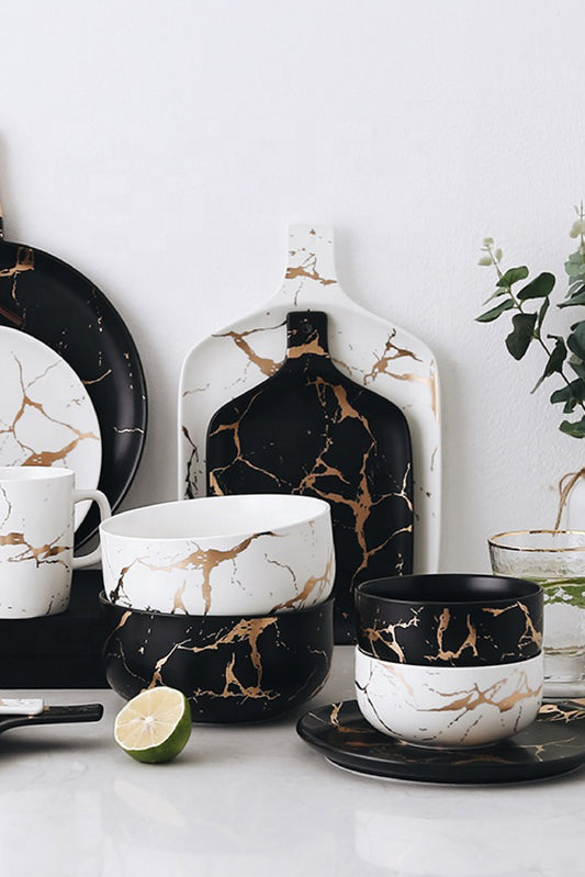 Bowl Marble & Gold
