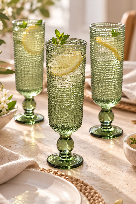 Copa de Champagne Amelié Verde