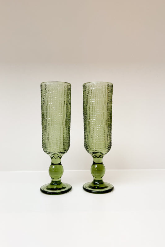 Copa de Champagne Amelié Verde