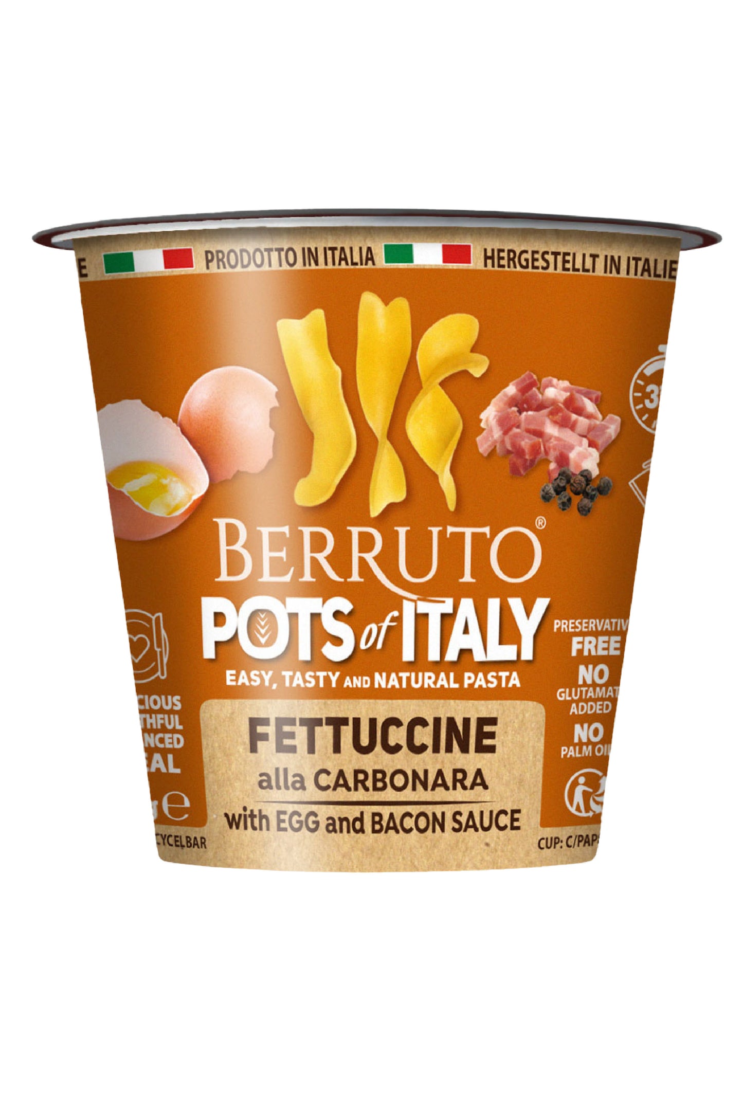 Fettuccine alla Carbonara Pots of Italy