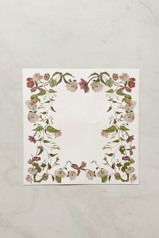 Set Floral PECE de 24 Individuales de papel