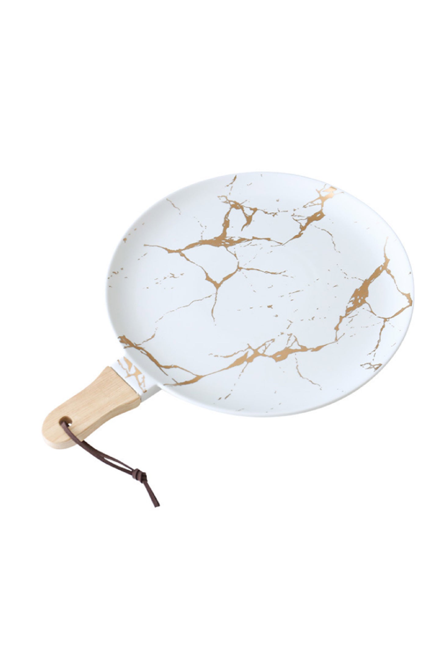 Bandeja Marble & Gold Redonda